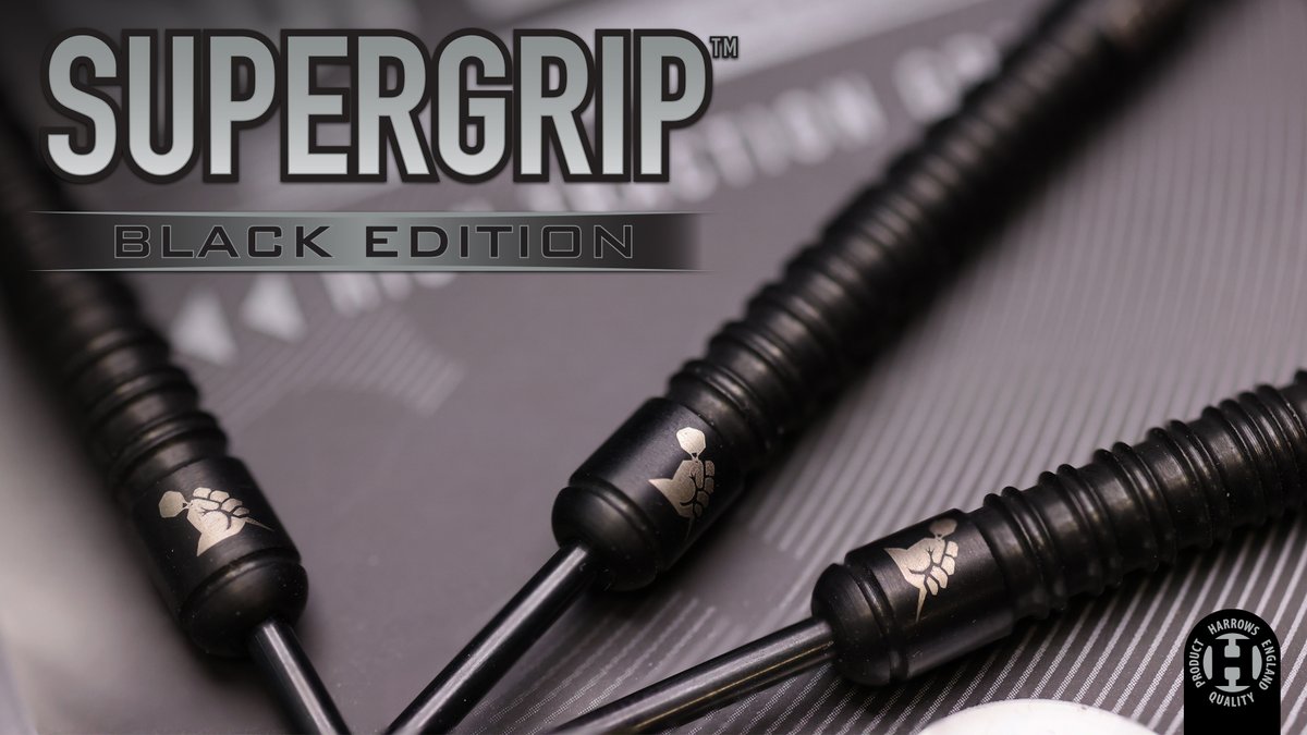 Supergrip Black Edition 90%

• Premium 90% tungsten
• Precisely machined ring grips
• Front loaded barrel
• Black titanium nitride coating

#MadeInengland #DefyLimits