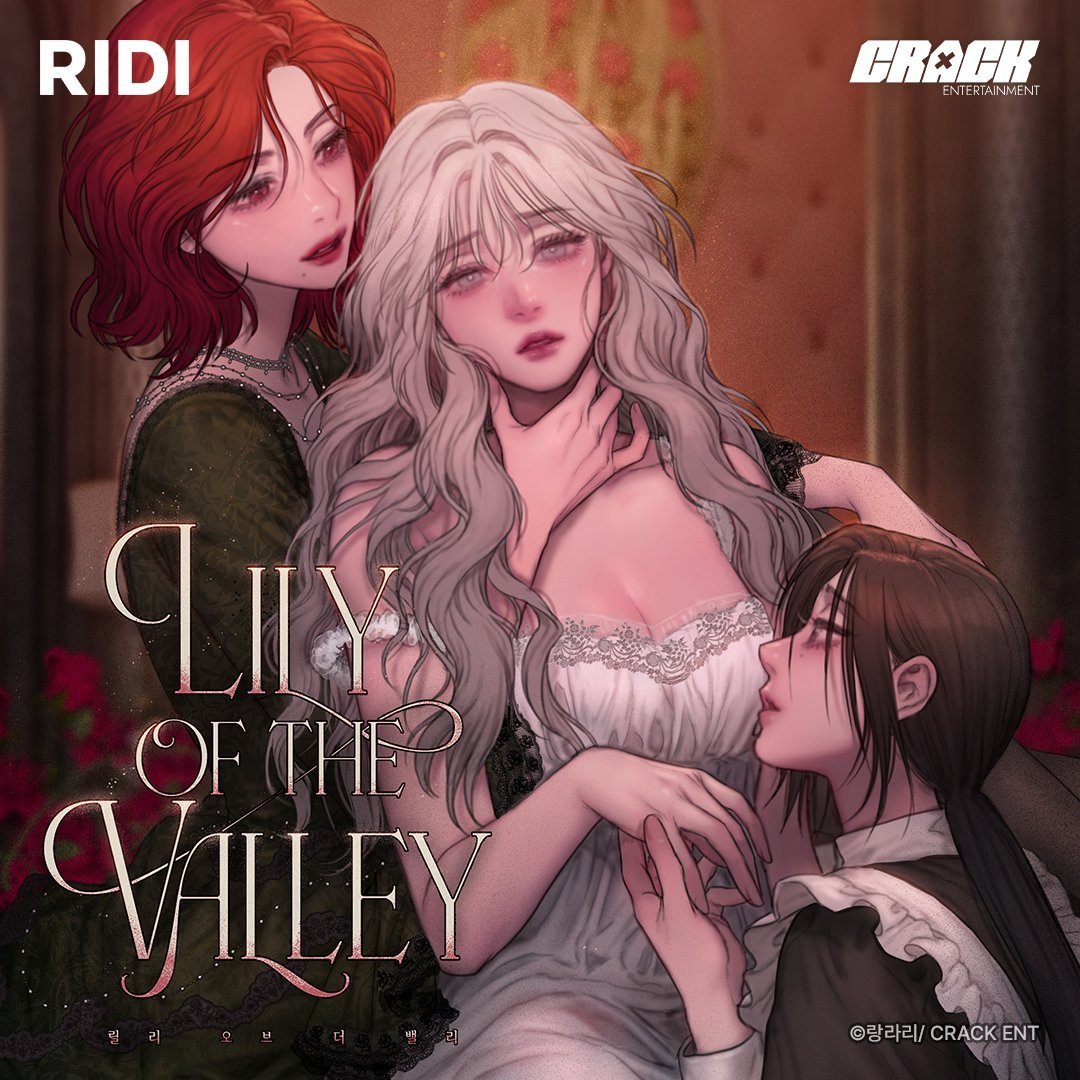 'Bad Thinking Diary' creator Rangrarii is starting a new Yuri Love Triangle Drama Webtoon titled 'Lily of the Valley' on May 4, 2024 on Ridibooks Web.

Image © CRACK ENT, Rangrarii