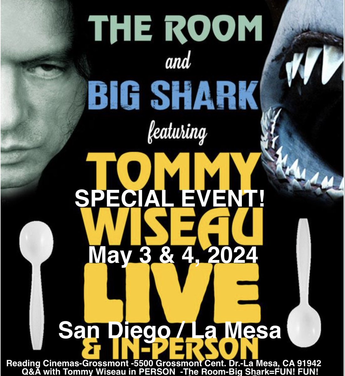The Room / Big Shark/ Screenings: TheRoomMovie.com