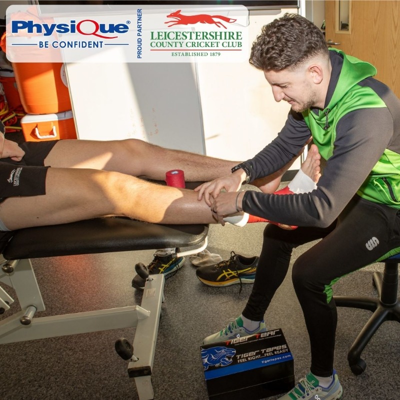 PhysiqueMgmt's tweet photo. We’re happy to announce our renewed partnership with @leicsccc 

Physique will be continuing as Official Physiotherapy Product Supplier and @TigerTapes will continue as Official Sports Tape &amp; Strapping supplier to the Foxes 🦊🏏

Get the full story👉