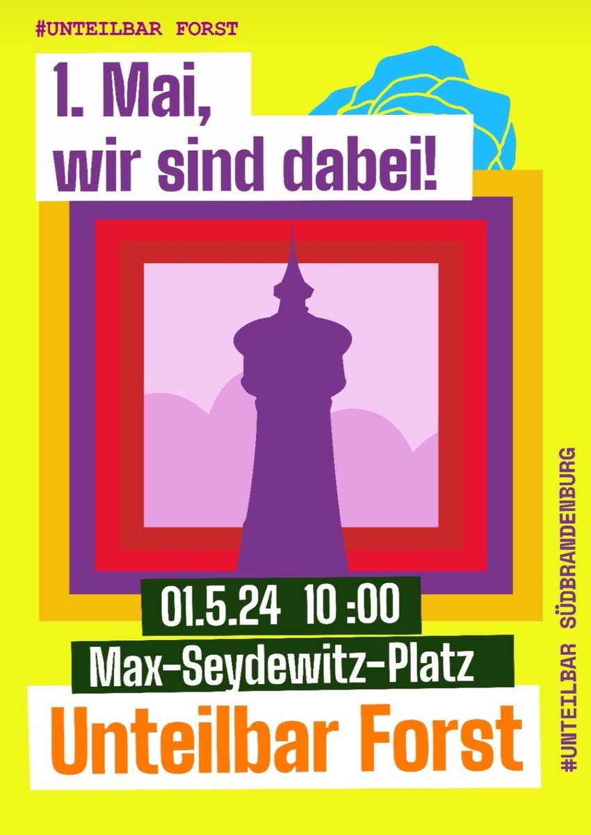 …auch in Forst geht was! #UnteilbarForst #1Mai #Unteilbar