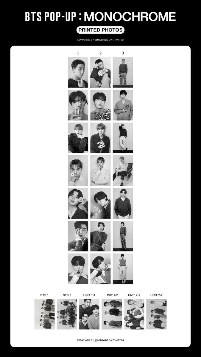 BTS 韓国POPUP MONOCHROME  J-HOPE セット BTS 韓国POPUP MONOCHROME J-HOPE セット BTS JAPAN OFFICIAL MOBILE