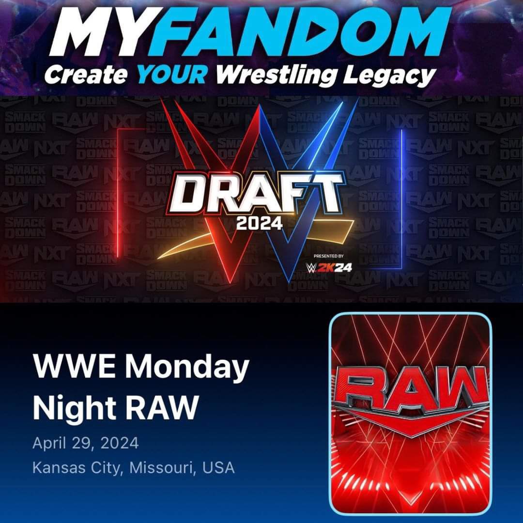 The WWE Draft continues tonight on Monday Night Raw! Are you watching?! Are you attending in KC?! Let us know by sharing your photos, videos and leave your star rating and review of the show!! Download the app and join FOR FREE Right now! Let the world know who the biggest