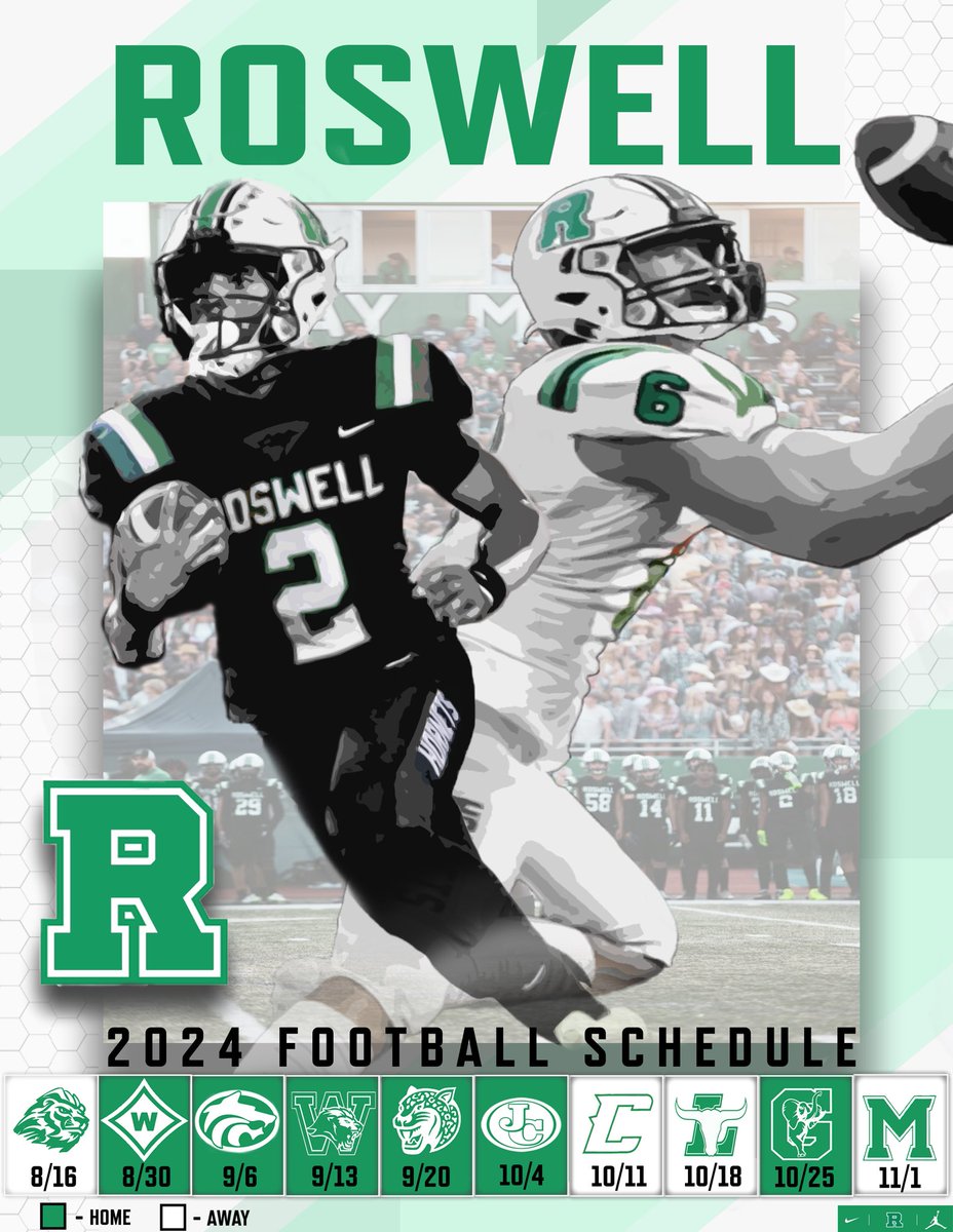 2024 Roswell Football Schedule