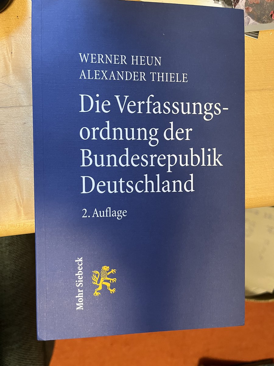 Wer einen guten Überblick will: Jetzt in der 2. Auflage erschienen von Werner Heun und @Alex_J_Thiele @mohrsiebeck