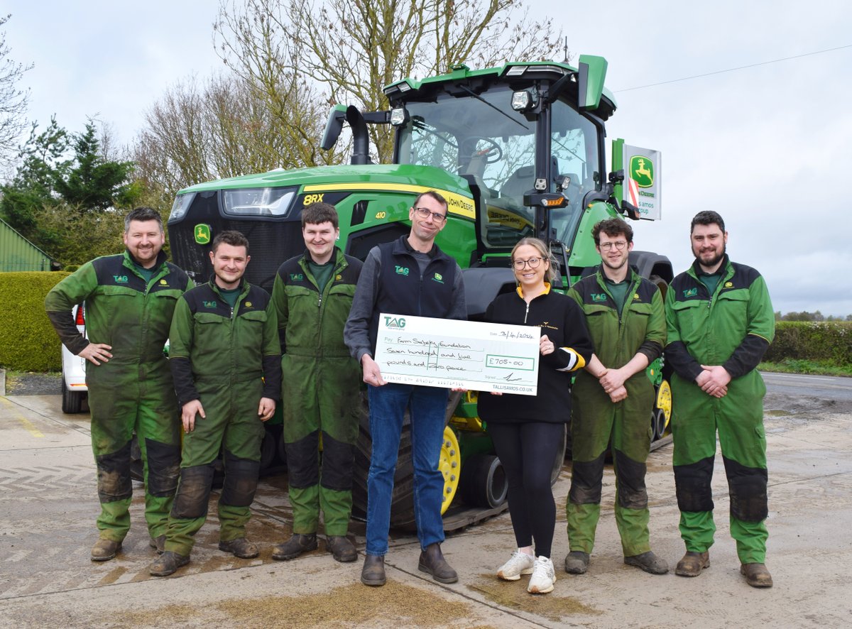 🟡⚙️✅ TAG Safety Expert Checks raise £705 for The Farm Safety Foundation 

Read the full article on our news page at: 
➡️ ow.ly/tB3g50RqNMl

@yellowwelliesuk #farmsafety #expertcheck @johndeere #safetyfirst #tilly_trailer