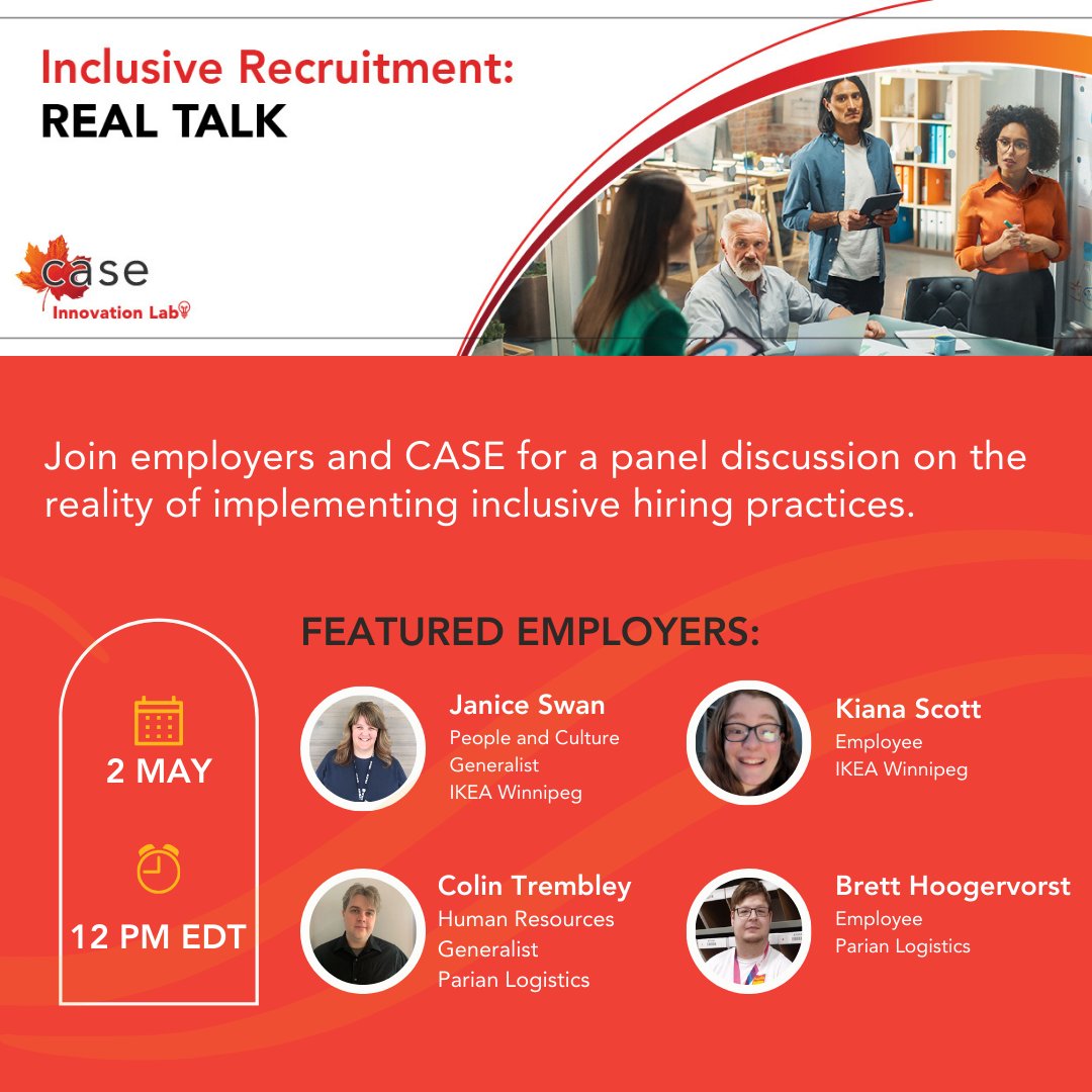 You've heard about inclusive recruitment strategies, but how do they translate to real life business? Join us Thursday, May 2 at 12 p.m. eastern to hear the reality. us02web.zoom.us/webinar/regist…