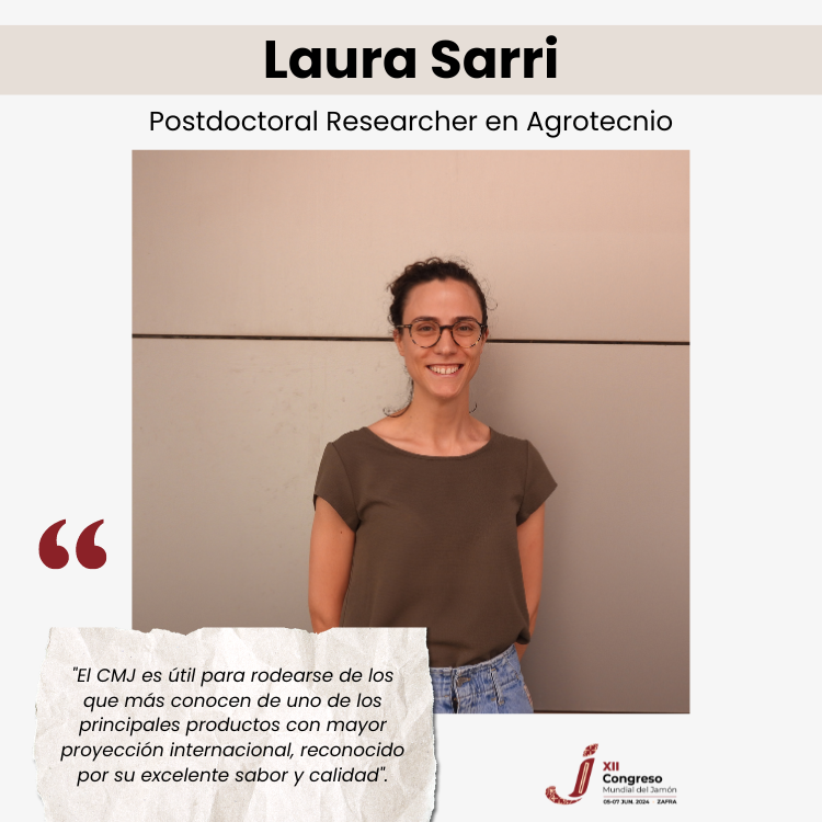 👉 Ella es Laura Sarri, Postdoctoral Researcher en Agrotecnio

🟥Durante el Bloque Anos hablará de 'Nutrición animal vs. potencial proteolítico'

#entierrademaestrosparaelmundo #SiTeGustaElJamonTienesQueVenir #Jamon #Dehesa