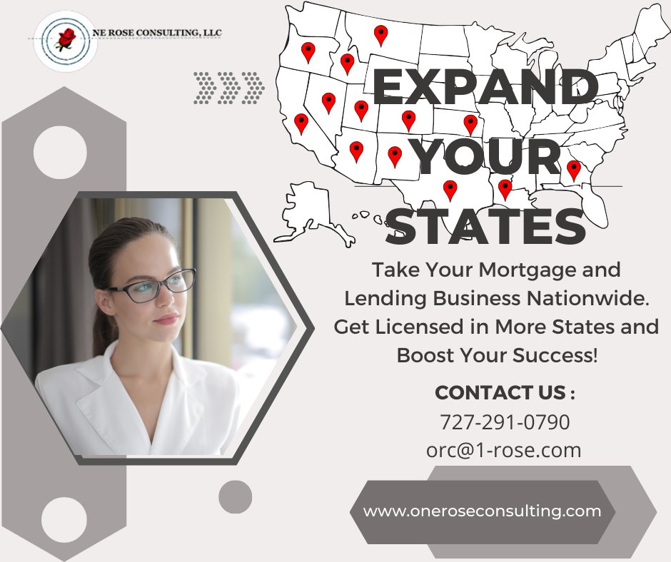 More States, More Success: Expand Your Mortgage Career by Obtaining Additional State Licenses! #ExpandYourStates #MortgageSuccess #MortgageCompliance #industryexperts #mortgageindustry #mortgagebroker #Mortgagelicensing #compliance #mortgage  #licensing #NMLS #loanofficer