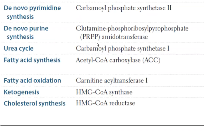 Must-Knows in Biochemistry

👉Rate Limiting Enzymes of Metabolic Processes