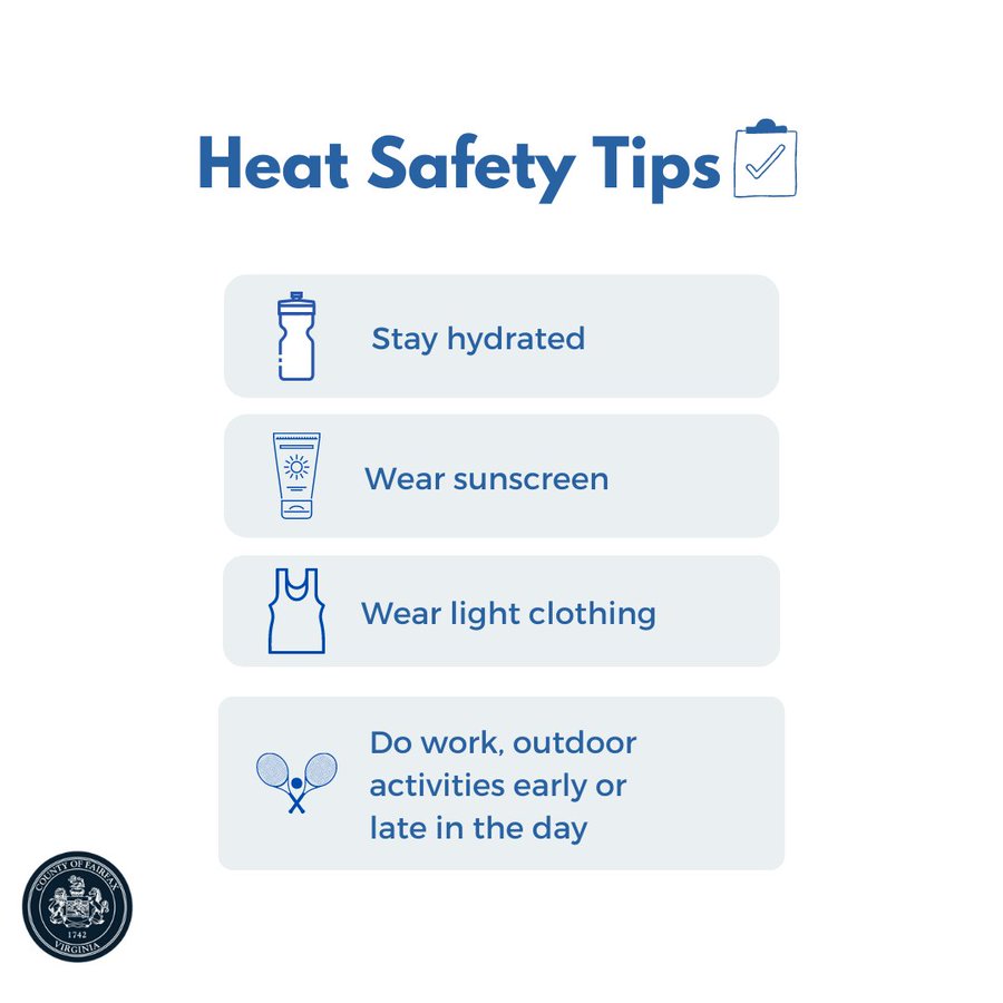 Overexposure to heat and/or overexertion can trigger a heat-related illness: heat cramps, heat exhaustion, and eventually heat stroke. If you feel woozy, overheated, or unwell, act immediately! Learn more at bit.ly/3vggnLw