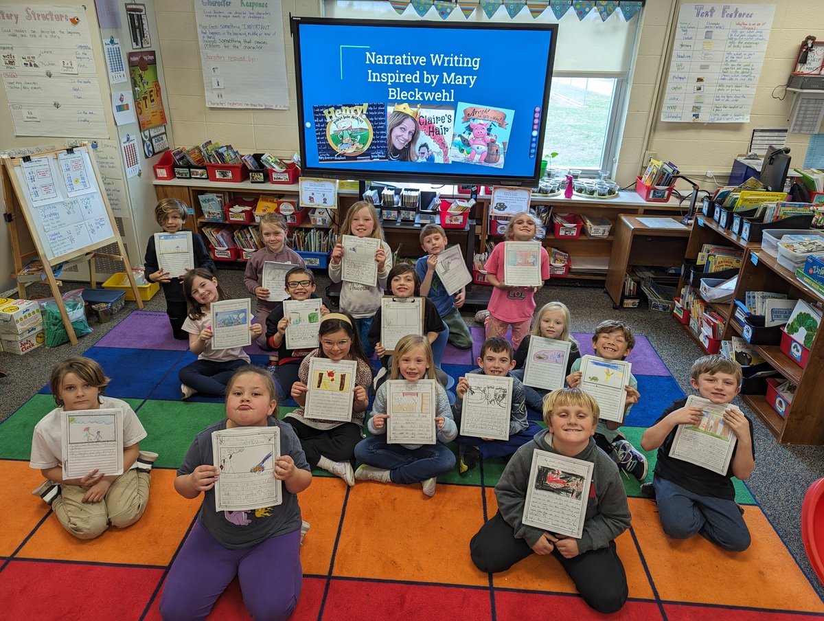 One of the best things about school author visits is the followup and hearing about it. Good job on your narrative writing Pinecrest second graders! See you next year. #kidswrite #inspiration #kidlit