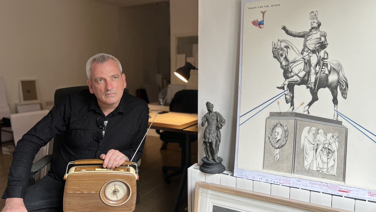 Recently repeated in the Lyric Feature slot on RTÉ Lyric FM - A Portrait of an Artist as a Radio Documentary - presented an audio portrait of James Hanley RHA. Listen back here: rte.ie/radio/lyricfm/… Image: James Hanley RHA. Photo - Gerry Farrell.