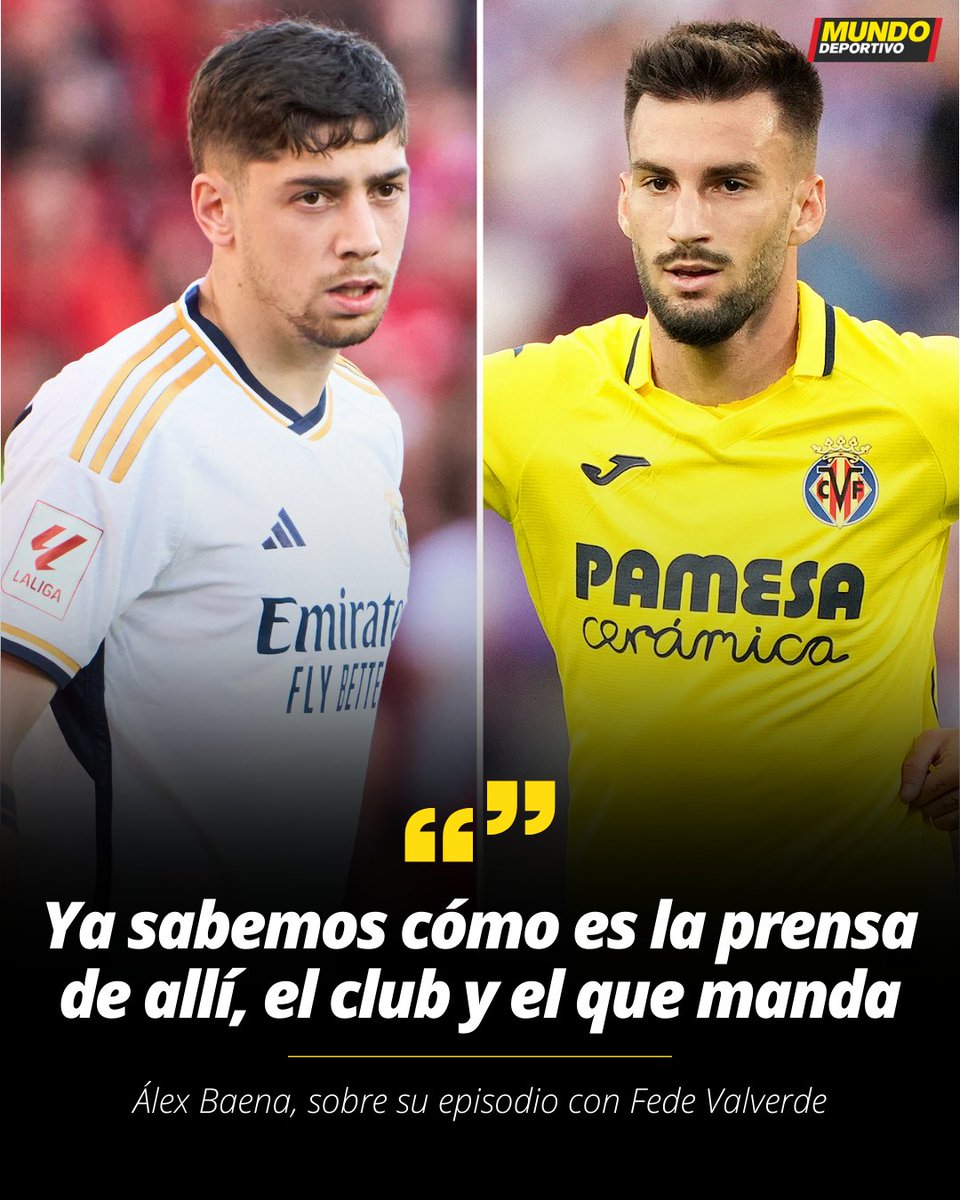 mundodeportivo's tweet photo. 🎯 Dardo de Baena al Real Madrid y Fede Valverde

💬 “Es verdad que fueron unos meses muy duros personalmente. Ya sabemos cómo es la prensa de allí, el club y el que manda. Pero ya es pasado. Al final se dijo una mentira y me dolió más por mi familia, que fue acosada. Son momentos duros y ya es un tema olvidado. Es un tema cerrado. He vuelto a las redes, pero están los típicos tontos que se ocultan detrás de una pantalla”