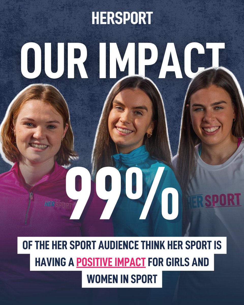 We are proud of the impact we have made so far, and will keep driving to create more positive change so that girls and women can see a future in sport. You can be part of this impact by supporting the work we do and becoming a Her Sport MVP. 💪 #HerSportMVP #DoItForHer