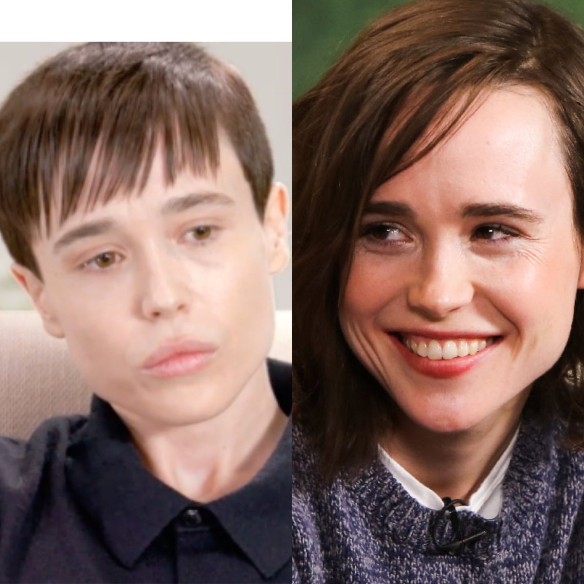 @Sheri_D67 @ChillTime2077 Really? 😵‍💫 SHE has gone from looking like a cute lesbian woman to a heroin addicted 14 yr old boy. 😬😵‍💫 #transmenarewomen #mentalillness #elliotpage #stillagirl