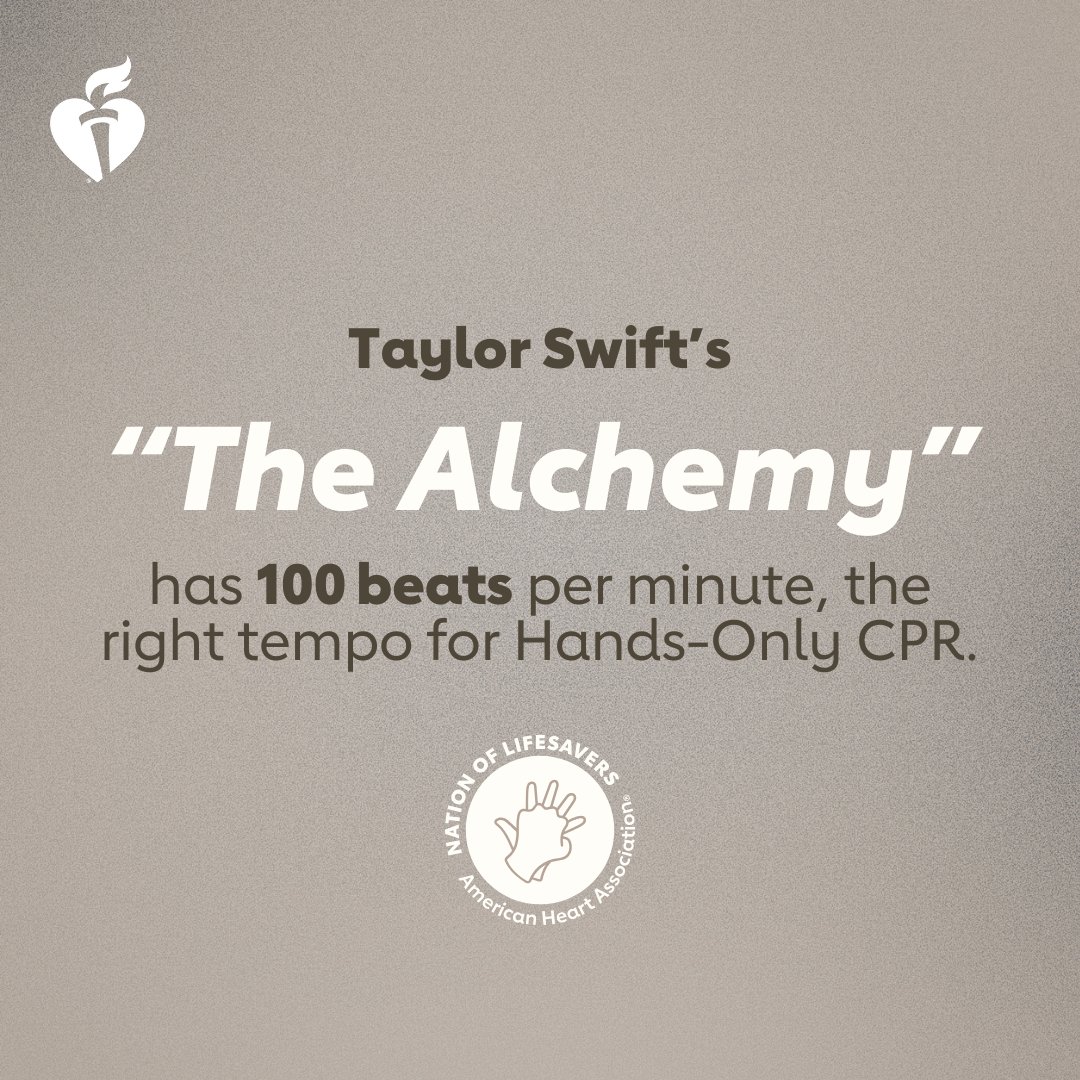 Hey you, what if I told you that you could save the life of the one whose name is on your heart? Most cardiac arrests happen at home, so the life you’re trying to save could be someone you love. #TheAlchemy #TaylorSwift #TSTTPD #NationofLifesavers @taylorswift13