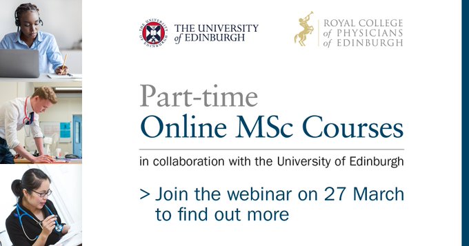If you missed our FREE webinar on our online MScs delivered with @EdinburghUni: MSc Internal Medicine and MSc Critical Care there's still time to catch-up. Visit: learning.rcpe.ac.uk/course/view.ph… @Ed_CritCare_On @internalmeded