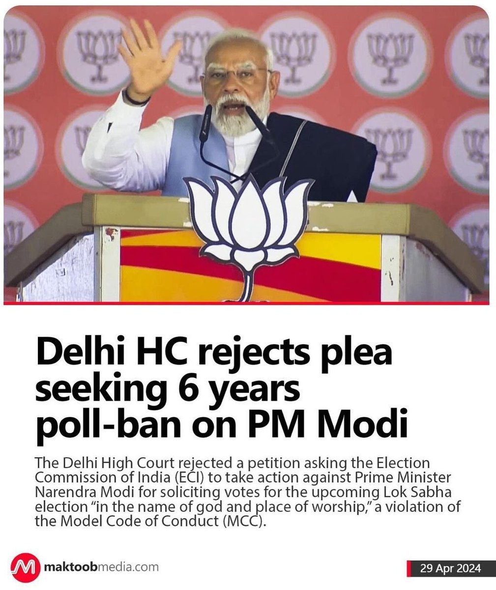 This plea would likely result in an immediate six-year ban if it were against any other opposition or Muslim political leader. It appears that the High Courts are 'High' on Hindutva ideology. 🤡