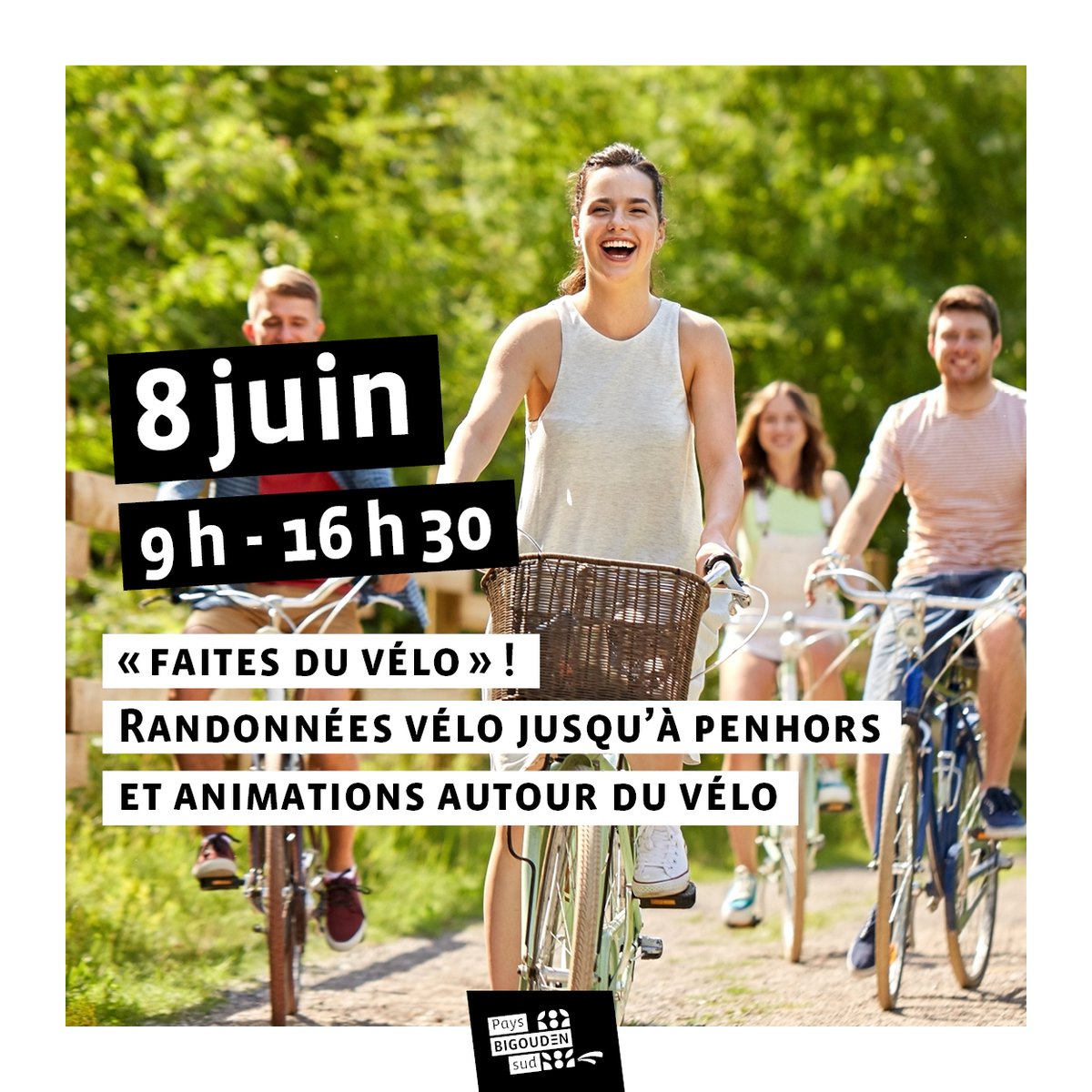 Maintenant, vous savez ce que vous ferez le 8 juin ! Du vélo ;) Avec le Sioca et les communautés de communes de l'Ouest Cornouaille, nous organisons la 'faites' du vélo Tout savoir sur l'événement vélo de l'année : sioca.fr/mai-a-velo/