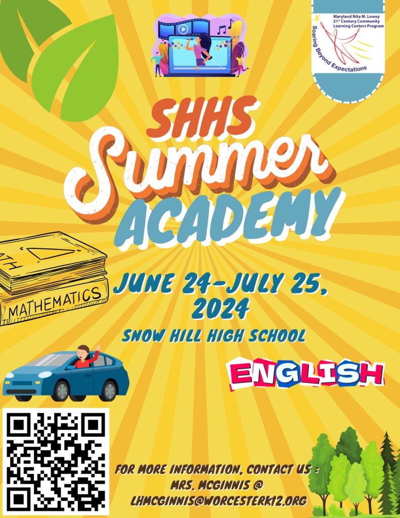 ☀️ Elevate your summer with our Summer School program! 📚 Dive into exciting subjects, boost your skills, and make the most of your break. Contact Mrs. McGinnis At LHMCGINNIS@Worcesterk12.org for more information! #SummerSchool #LearningNeverStops 🌟