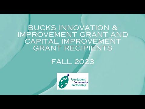 #FCProud of our Fall 2023 BIIG & Capital Improvement #Grant recipients. Collectively, these funded programs and services serve 13,435 #BucksCountyPA residents. Enjoy the highlight reel-buff.ly/3WaZoLP. #FCPgrantmaking #Doylestown #grantmaking #nonprofits #philanthropy