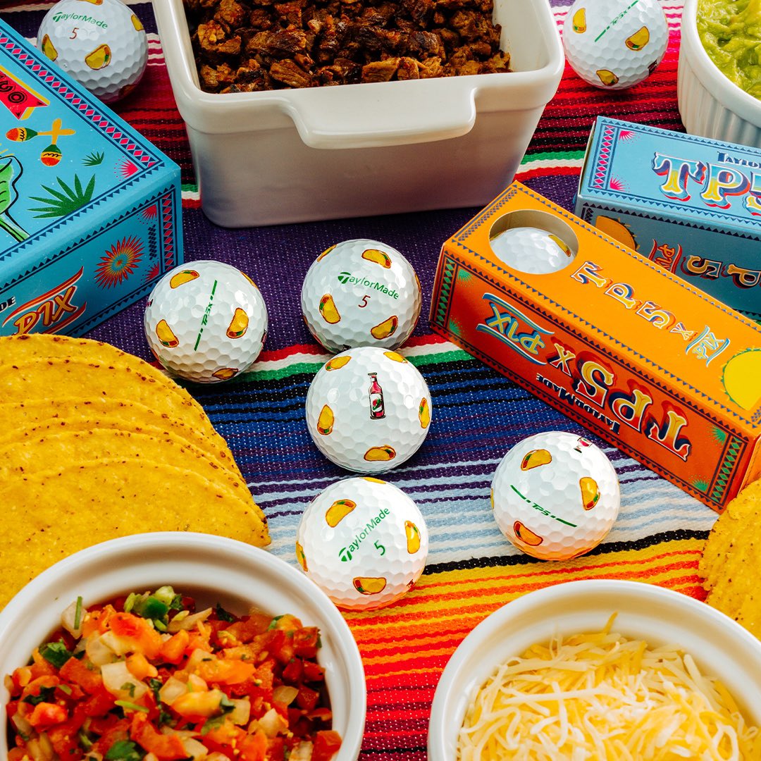 Performance with all the fixings. 🌮 The all-new TP5 and TP5x pix Taco golf balls are available online and in stores now. Shop them now and spice up your golf game: tmgolf.co/XPixTaco