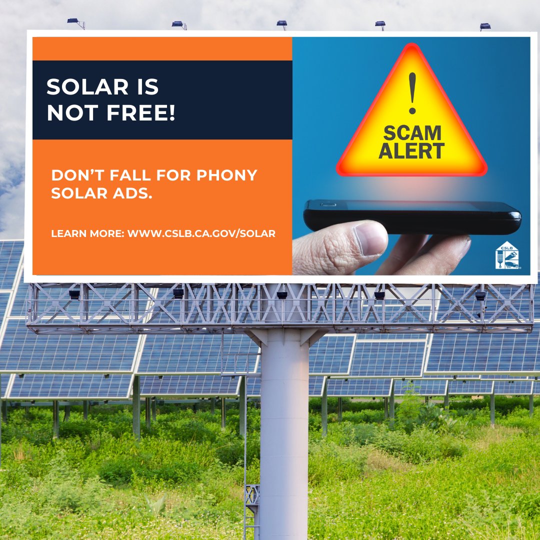 PSA: Don't get caught in the 'solar is free' trap! Remember, quality solar systems are an investment. Protect yourself by working with reputable, licensed contractors. Stay informed, stay safe!

#SolarScams #Stayinformed #ProtectYourInvestment
