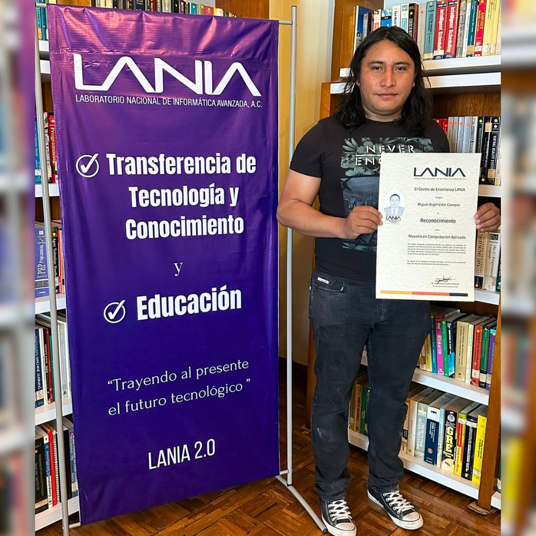 ¡Felicidades a nuestro egresado de la Maestría en Computación Aplicada! Mtro. Miguel Ángel Vidal Campos 🎓🌟 
#MaestríaEnComputaciónAplicada #ÉxitoProfesional #yosoylania #Maestría #Master #computación