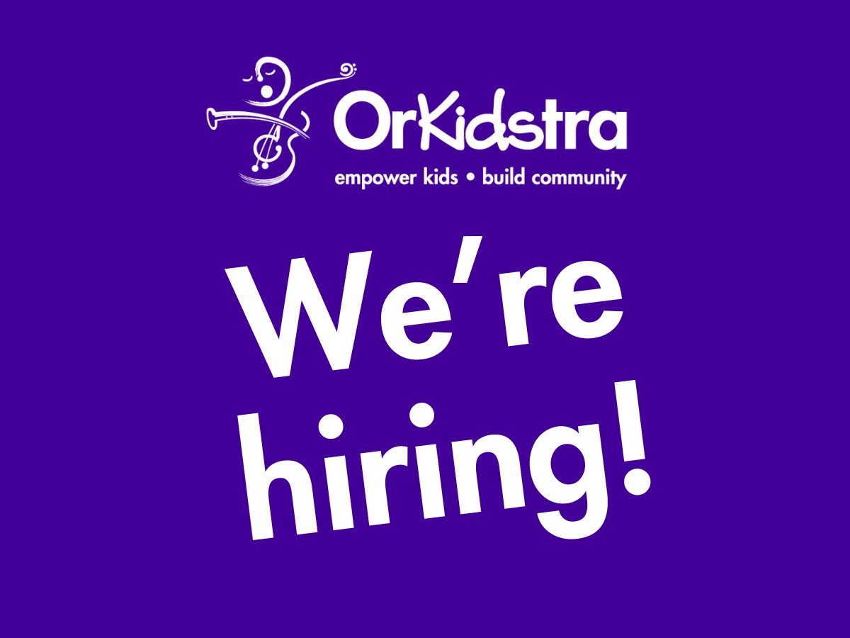 OrKidstra is seeking a Summer Program Assistant (Student Position)! 🎶

Are you looking for a summer position where you can change children’s lives through music?! Check out the job posting below and apply to join Team OrKidstra!
orkidstra.ca/news/hiring-su…

#ottawajobs #studentjobs