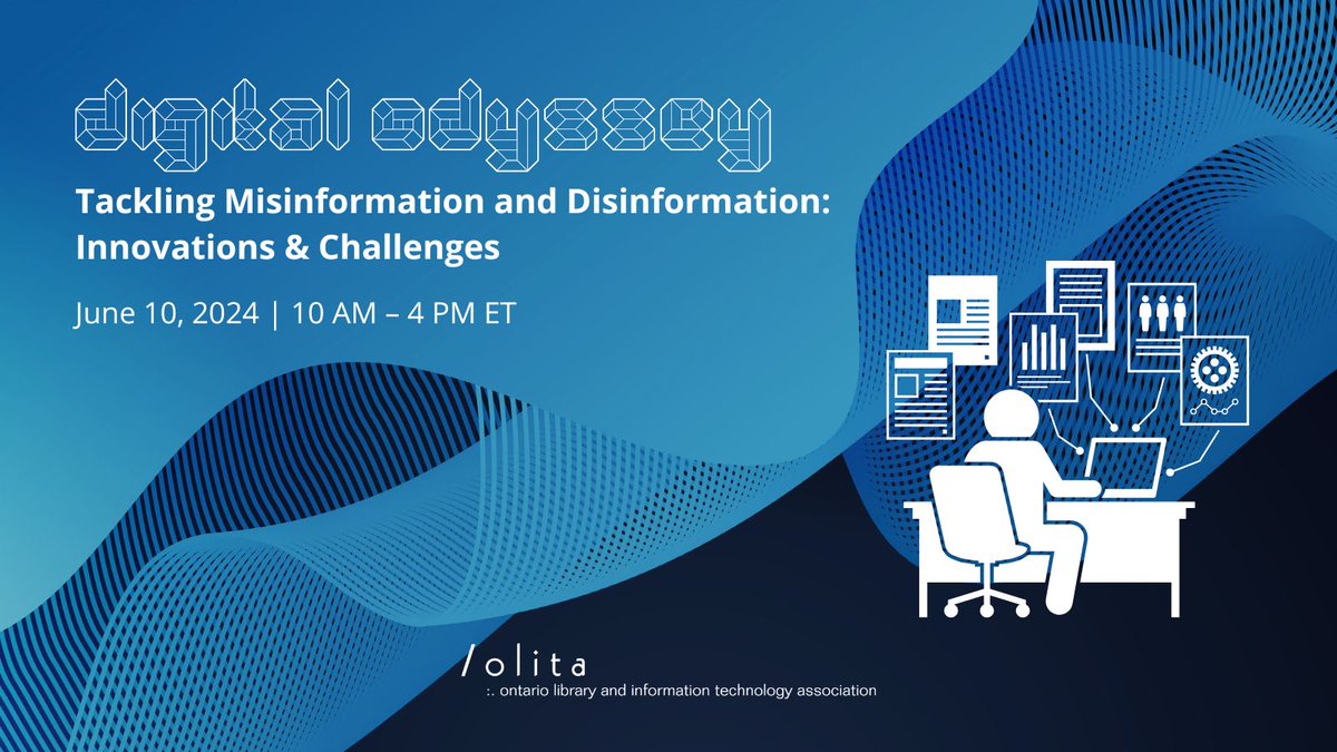 How are you arming yourself and library users against misinformation? Learn what’s new in this fight and how to best prepare at this year’s Digital Odyssey program on June 10. Register at buff.ly/4dfckpZ