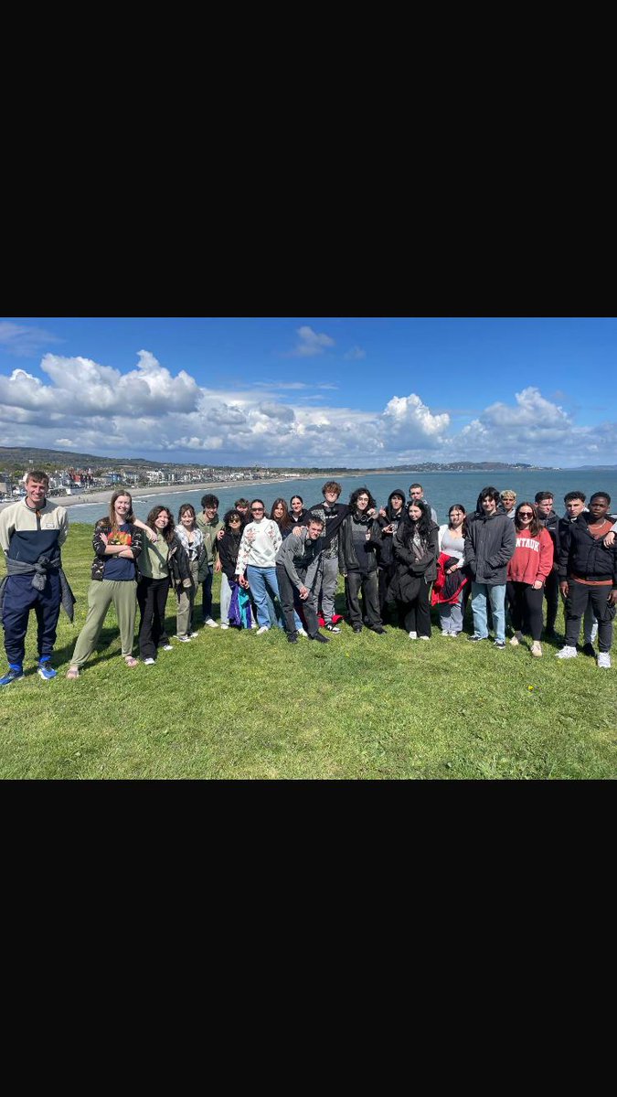 NWETSS Wellbeing Week Finale!  All students participated in a 'Walk and Talk' event on Bray Beach. Beautiful weather and good vibes all around! WellbeingWeek #NWETSS #BrayBeach