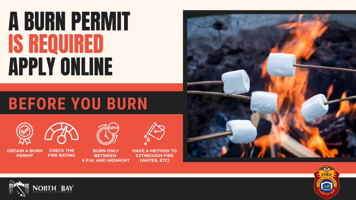 Outdoor fire season is here. Please remember that a valid burn permit is required. Information about how to apply and the rules for open-air burning can be found here: ow.ly/pZsJ50RqVNX