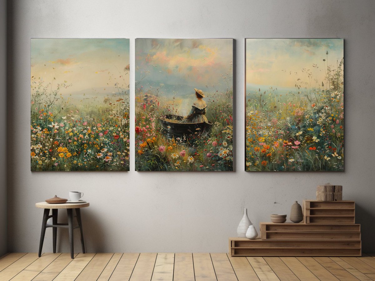 Spring is here and this beautiful floral meadow triptych is something that will stand out in any room. Please like and retweet joshualeeartprints.etsy.com/listing/171085… #affordableart #triptych #floralprint #mothersday #artforsale #artlovers