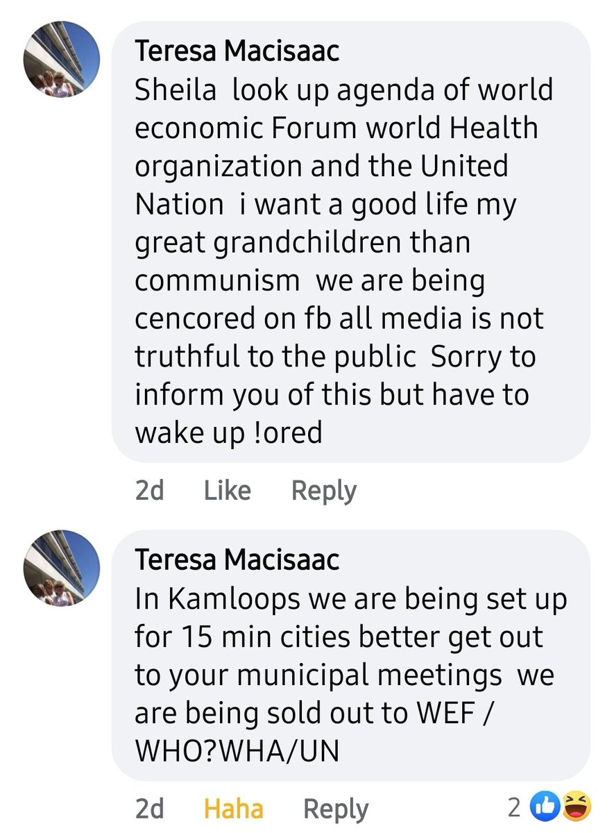 A few days ago I showed how the #BCConservative candidates for #Kamloops were hanging around with the Freedom crazies and Al Forseth got indignant. Well, one the @Conservative_BC s local party directors shared this info on her Facebook. 

A thread..