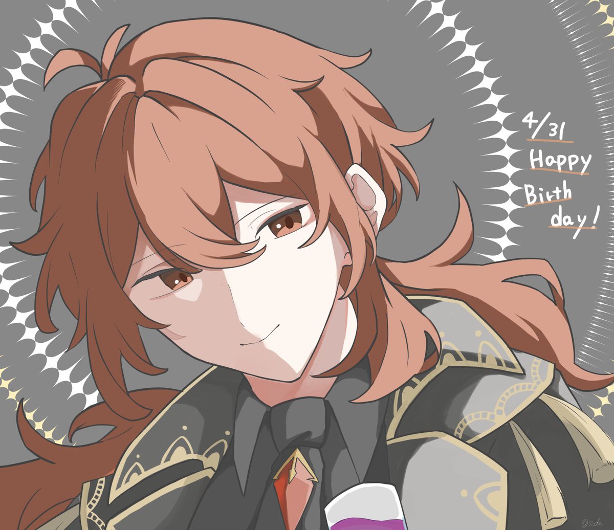 #ディルック生誕祭
 #Diluc
おめでとうずっと大好きです！！！🎉🎂