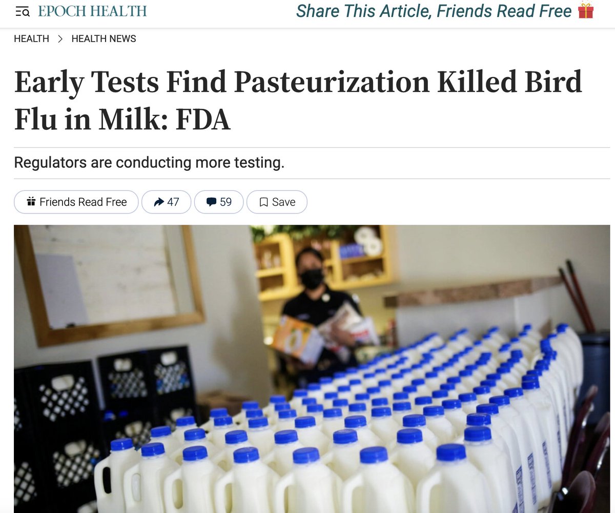 In other words, there is no reason to panic, start drinking soy milk, and pull all of the pasteurized milk off of the shelves.