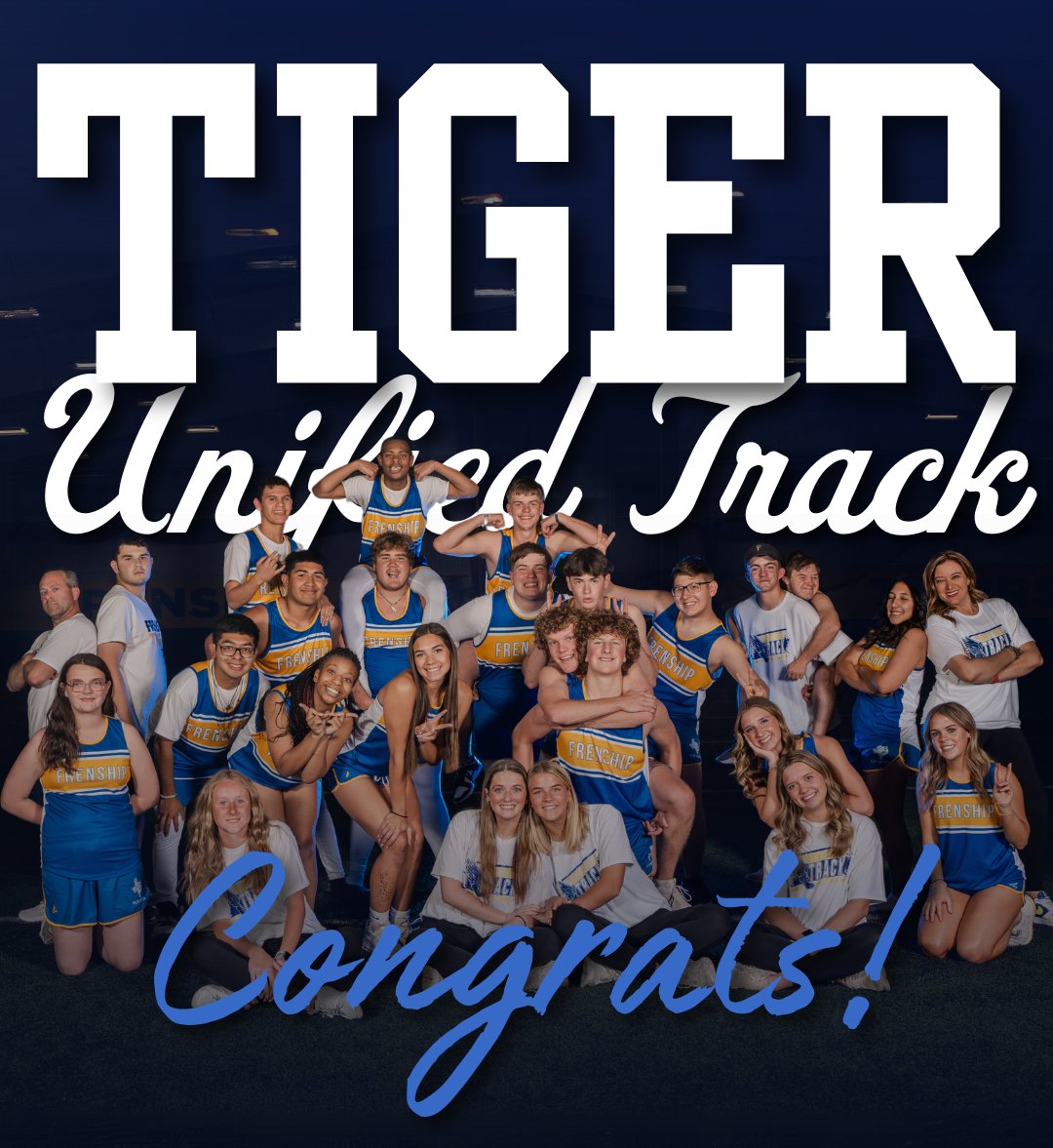 Congratulations to Frenship Unified Track Team for placing 3rd at the State Unified Track Meet!🥳👏 Throughout the season these Tigers competed with pride and integrity! We are so proud of them!🎉 For the full list of State Results, CLICK HERE ➡️ frenship.net/apps/news/arti…