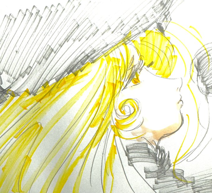 「blonde hair from side」 illustration images(Latest)｜4pages