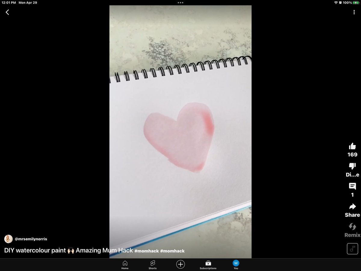 Septembers_Song's tweet image. DIY watercolour paint 🙌🏻 Amazing Mum Hack #momhack #momhack youtube.com/shorts/_2G0Gau… via @YouTube