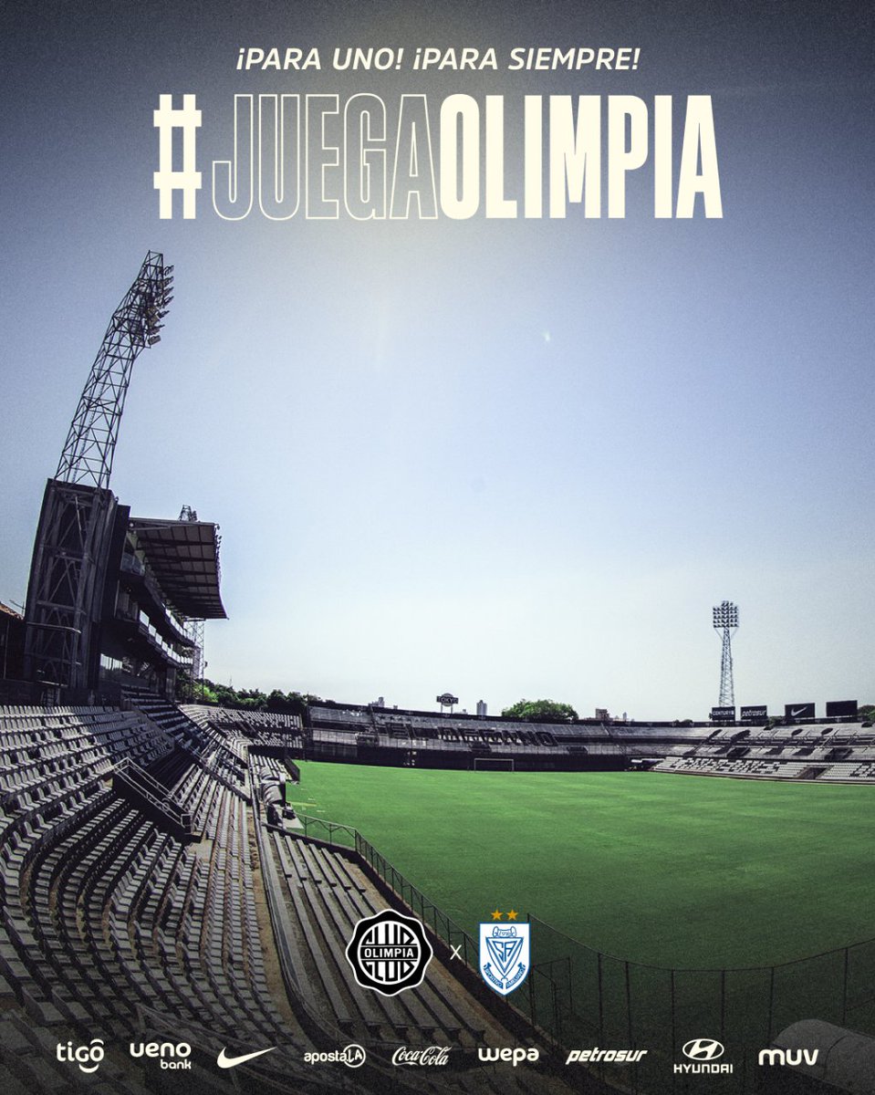 Para Uno.

Para siempre.

Nuestra casa, nuestra esencia.

Un capítulo especial en nuestra inmensa historia.

¡Nos vemos hoy, queridos Olimpistas! 🤩 

#SoyDelOlimpia ⚪️⚫️⚪️