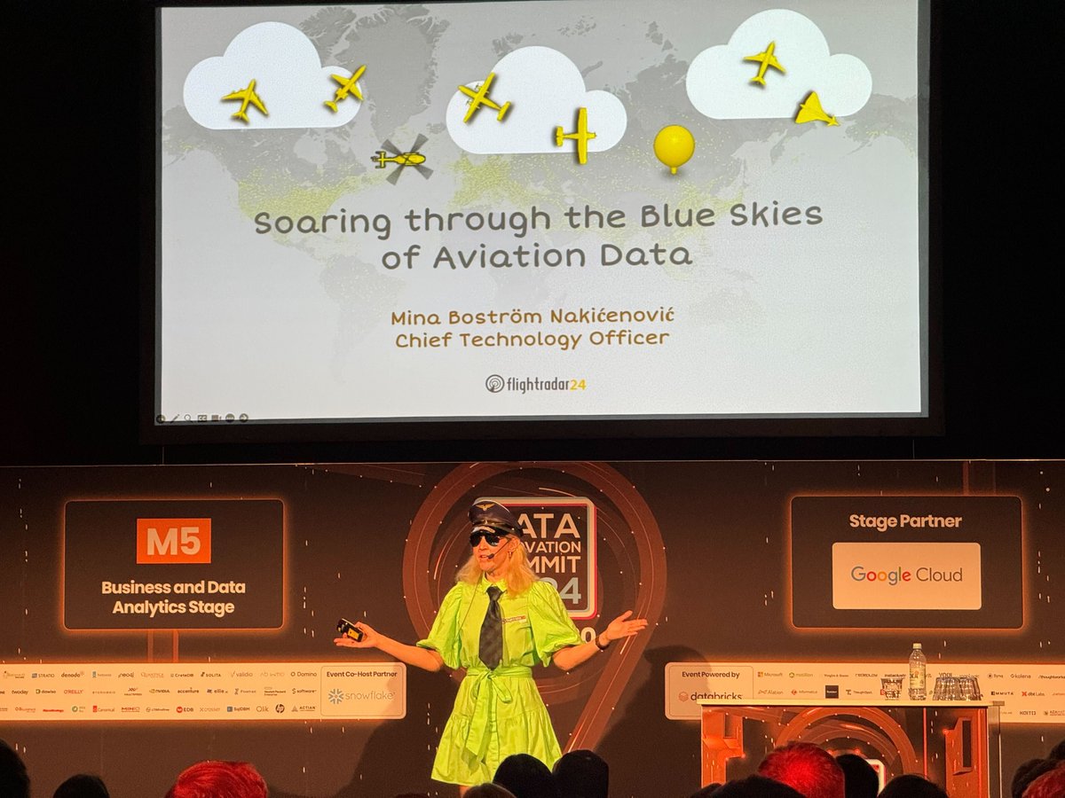 With a pilot hat on 👩‍✈️ I proudly presented @flightradar24 at the @DISummit2030 🚀 Such an amazing conference, thanks @Hyperight_AB! 🙏
#dataanalytics #dataengineering #GenAI #avgeeks #businessintelligence