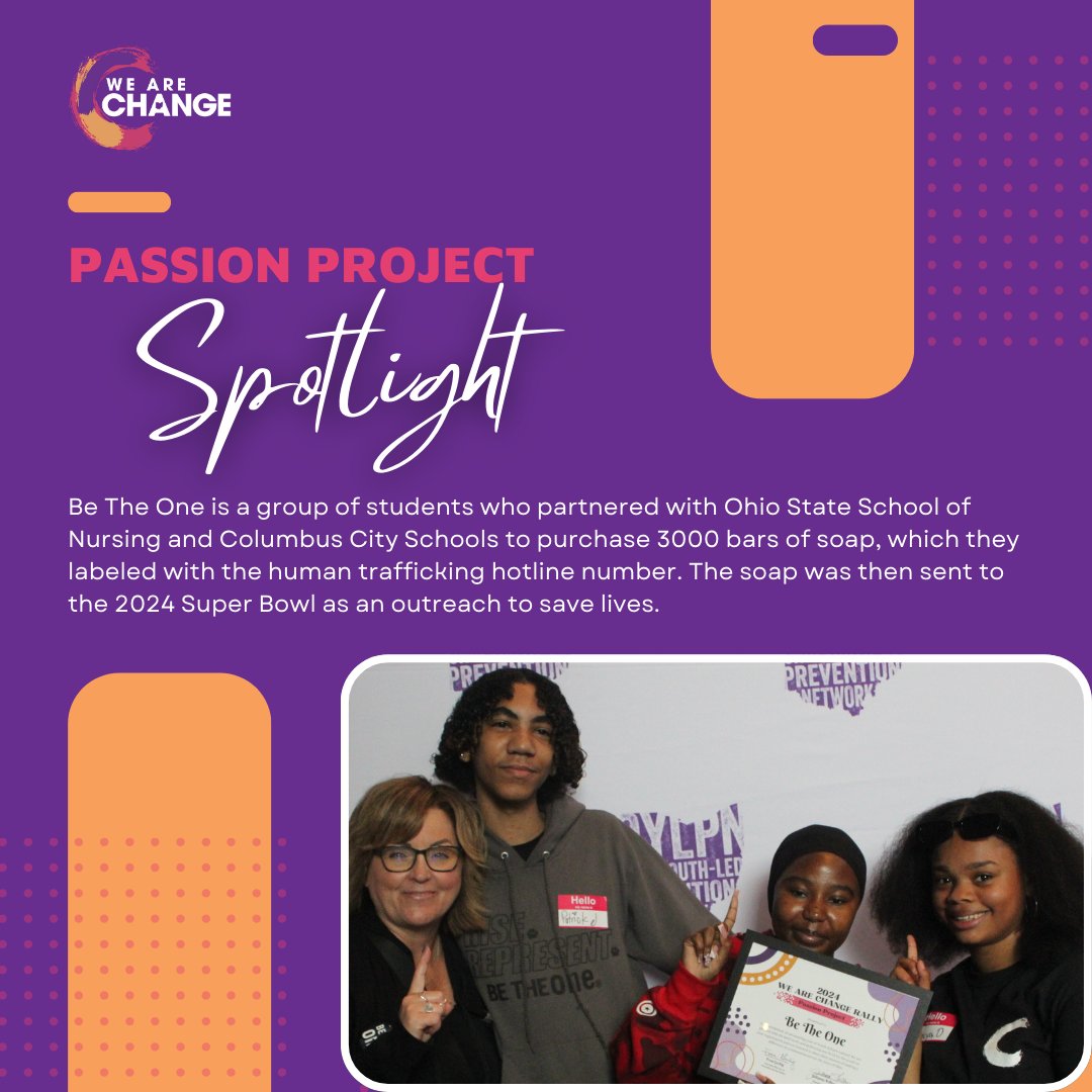 🌟 Get ready to dive into the incredible Passion Projects featured at this year's We Are Change Rally! 🎉 Huge congrats to Be the One for their unwavering dedication and hard work! 💪 Their story is beyond inspiring! ✨ 

#ChangeMakers #PassionProjects #BeTheOne #WeAreChange