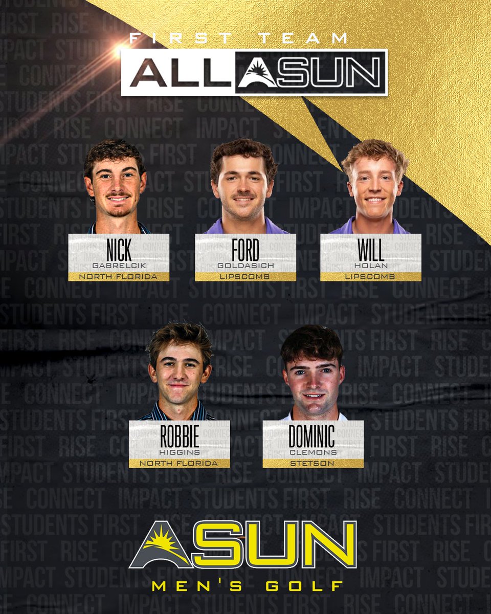 #𝐀𝐒𝐔𝐍𝐌𝐆𝐎𝐋𝐅 𝐅𝐢𝐫𝐬𝐭 𝐓𝐞𝐚𝐦 𝐀𝐥𝐥-𝐀𝐒𝐔𝐍⛳️

📰 | asunsports.org/news/2024/4/26…

#ASUNBuilt