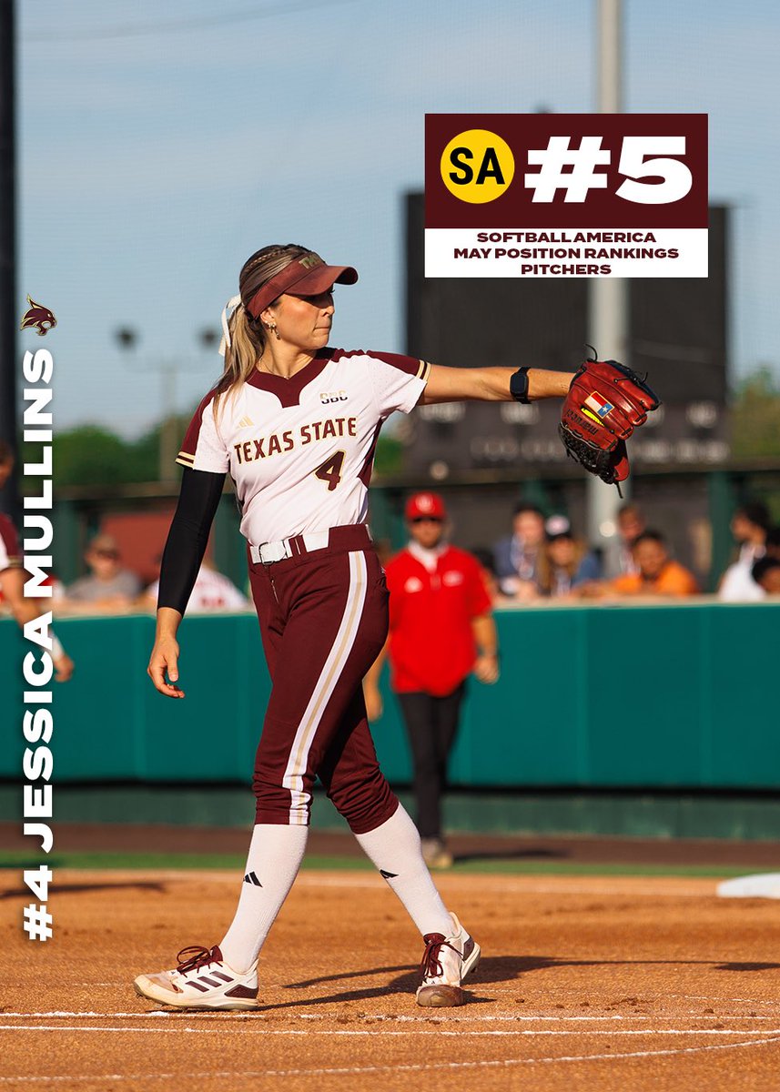 .@jkmullins4 tabbed as the #5 pitcher headed into May according to @SoftbalAmerica😼 #EatEmUp