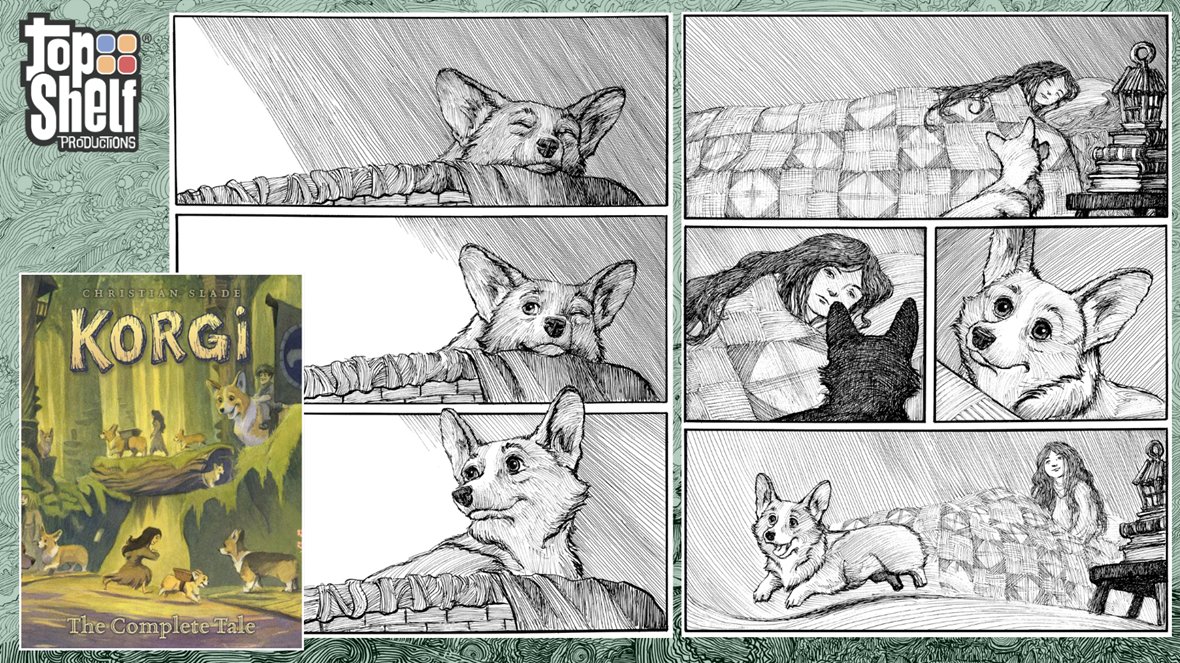 IDWPublishing's tweet photo. When day breaks Ivy and her corgi pup, Sprout, have no idea that they’ll soon be swept up in an adventure!
They’ll journey across land, sea, and air to escape the forces of evil in their magical world.
At LCS next week: https://t.co/frU23ocXUb
#Corgis #Korgi #Familycomics https://t.co/kRCNDjr37d