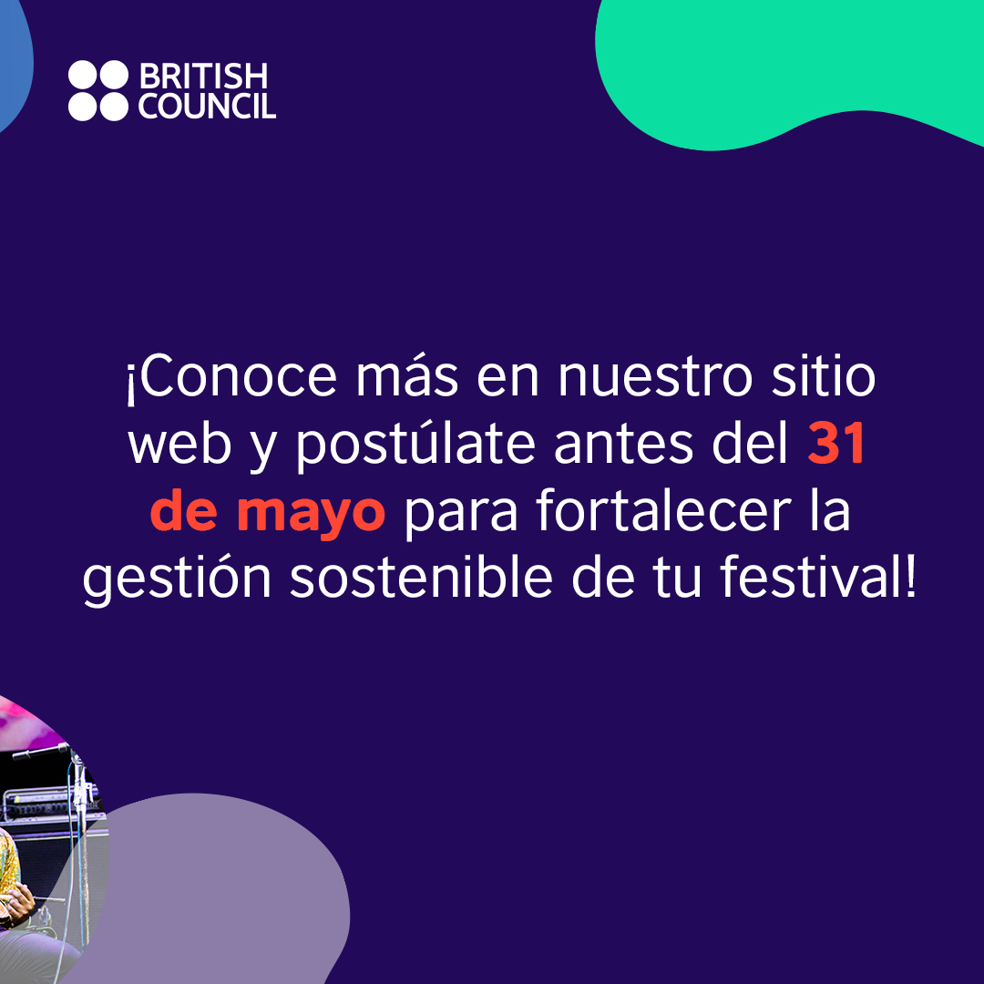 La convocatoria para Cultura Circular ya está abierta, con un total de £350,000 como fondos para LATAC. Genera un cambio hacia prácticas de cultura sostenible en tu festival.🎭🌍 La convocatoria cierra el 31 de mayo. bit.ly/3U9fzXc
#CulturaCircular #FestivalesSostenibles