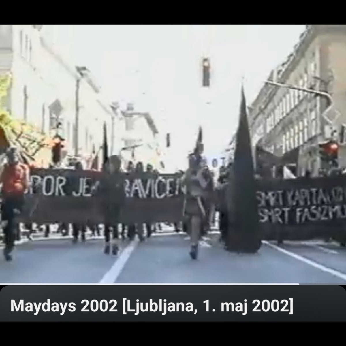 Short video-report from May Days 2002 in Ljubljana #Slovenia. Probably the first anarchist attempt at 'celebration' of First of May in our country. youtu.be/ZUNNItPfSbA