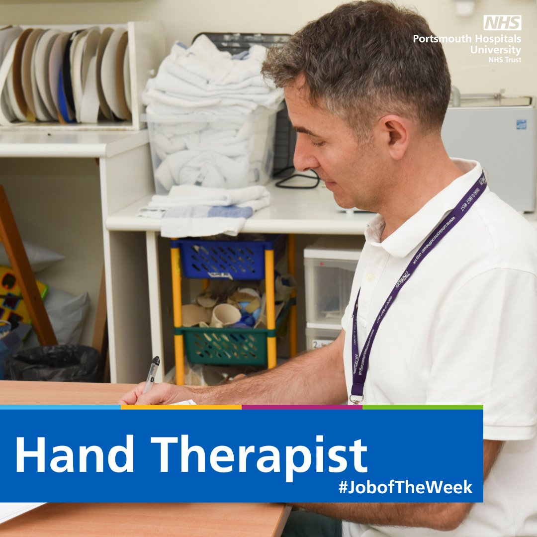 PHU_NHS's tweet photo. It's time for our #JoboftheWeek 💼

We are currently recruiting for a Hand Therapist.

For more information and to apply, head over to our recruitment website 👉https://t.co/0dqa4HB4B4

#ProudToBePHU https://t.co/rPHvke1fIs