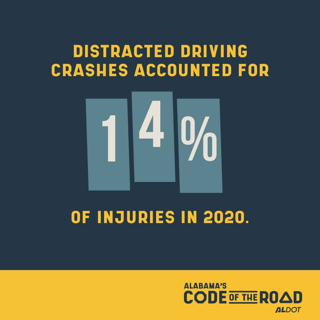 Let's keep those hands on the wheel and our eyes on the road. The Hands-Free law isn’t just a suggestion—ignore it and get a ticket. #DistractedDrivingAwarenessMonth